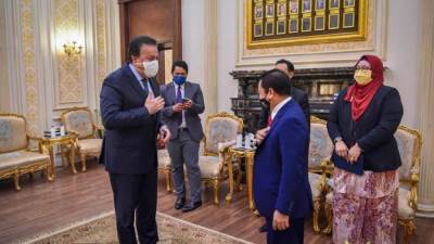 «عبد الغفار» يستقبل السفير الماليزي بمصر لبحث التعاون في القطاع الصحي