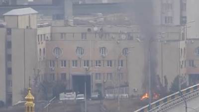 مقر الأستخبارات الأوكرانية يتعرض لقصف صاروخي