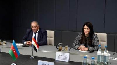 "المشاط" تلتقي وزير الاقتصاد الأذربيجاني لبحث مجالات العمل المشترك