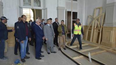 «ربيع» يدشن معديتين جديدتين ...ويتفقد أعمال الترميم بمبنى القبة