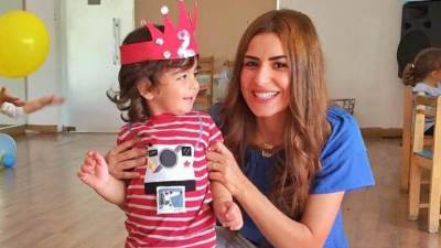 شريف رمزي وريهام أيمن يحتفلان بعيد ميلاد  نجلهما (صور) 