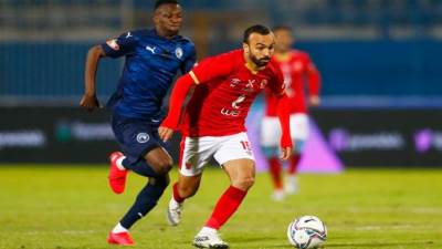 ملخص مباراه النادي الاهلي وبيراميدز واهم احداثها