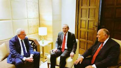 وزير الخارجية يعقد اجتماع لمنافشة تطورات القضية الفلسطينية