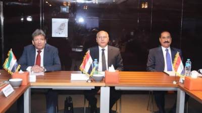 وزير النقل يترأس اجتماع شركة الجسر العربي بحضور نظيره الاردني والعراقي