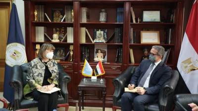 وزير السياحة يستقبل المُنسق المقيم للأمم المتحدة في مصر لبحث التعاون المشترك