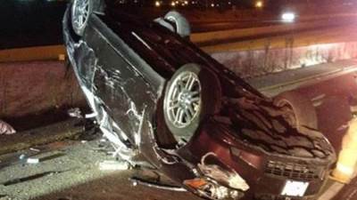 إصابة 4 أشخاص بينهم طفلتين في حادث بطريق السويس 