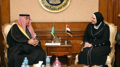 «جامع» تستقبل نظيرها السعودى لبحث أخر المستجدات الاقتصادية على الصعيدين الاقليمى والعالمى