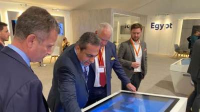 وفد سعودى يزور الجناح المصرى فى معرض MIPIM العقارى بمدينة "كان" الفرنسية