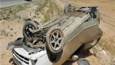 مصرع ٥ أشخاص إثر انقلاب سيارة ملاكي بطريق الجيش