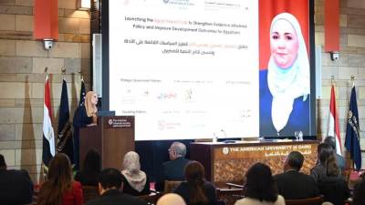 وزيرة التضامن تشارك في إطلاق معمل تحسين نتائج التنمية في مصر