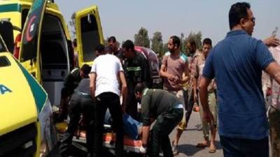 إصابة 8 أشخاص إثر انقلاب ميكروباص على طريق "القاهرة - الإسكندرية" 