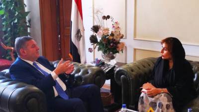 وزير قطاع الأعمال يبحث مع سفيرة الإمارات تعزيز التعاون الاقتصادي والتجاري