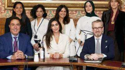 اختيار ياسمين صبري سفيرة منظمة المرأة العربيه