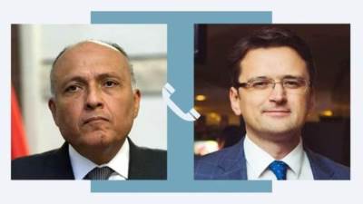 «شكري» يتلقى اتصالاً هاتفياً من نظيره الأوكراني لمناقشة حلول سلمية للأزمة