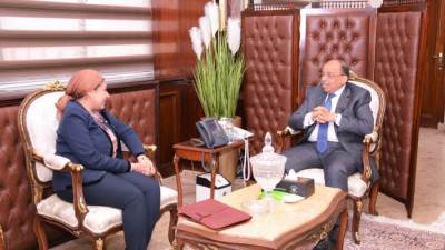 شعراوي يبحث مع مسئولة برنامج الأغذية العالمي ملفات التعاون المشترك بين الجانبين