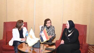 «جامع» تبحث مع نظيرتها القبرصية التعاون المشترك على المستويين الثنائى ومتعدد الأطراف