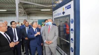 وزير القوي العاملة من داخل مشروع مونوريل بالعاصمة الإدارية الجديدة