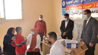 "الشباب والرياضة" تواصل تنفيذ القوافل الطبية بكفر الشيخ