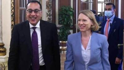 رئيس الوزراء يلتقي وزيرة الخارجية النرويجية والوفد المرافق لها