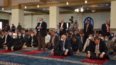 وزيرا التنمية والأوقاف ومفتي الجمهورية ومحافظ الجيزة يفتتحون مسجد السيدة خديجة بأكتوبر