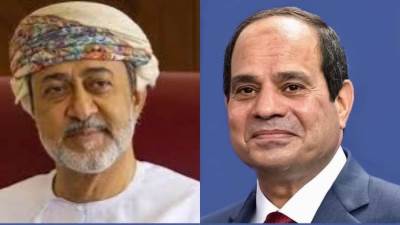الرئيس السيسي يجري اتصالاً هاتفياً مع سلطان عمان