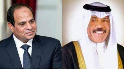 الرئيس السيسي يجري اتصالا هاتفيًا بأمير الكويت
