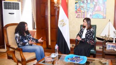 «مكرم» تستقبل "استشاري الهندسة البيئية" بألمانيا وخبير "مصر تستطيع بالصناعة"