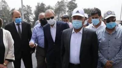 وزير النقل يتفقد أعمال إنشاء محور طولي مروري من بنها حتى دمياط