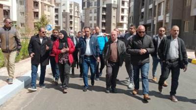 مسئولو جهاز مدينة بدر يتفقدون سير العمل بمشروع دار مصر للإسكان المتوسط