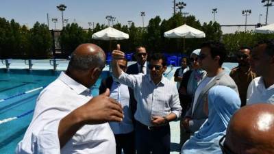 وزير الشباب يتفقد مركز شباب الهايكستب ومركز شباب عرب الحصن