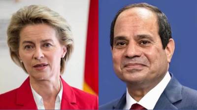 الرئيس السيسي يتلقى اتصالاً هاتفياً من رئيسة المفوضية الأوروبية