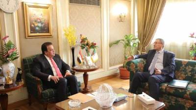وزير التعليم العالي يبحث آليات التعاون مع السفير الجزائري بالقاهرة