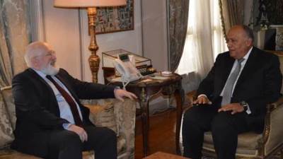 تعرف على احداث جلسة المباحثات بين "شكري" ونائب رئيس مفوضية الاتحاد الأوروبي