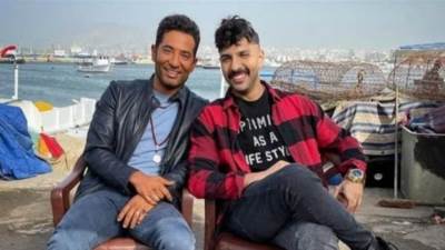 بالصور.. الفنان حسن أبو الروس وعمرو سعد من كواليس مسلسل "توبة"
