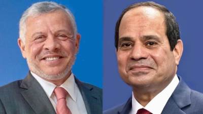 الرئيس السيسي يجري اتصالاً هاتفياً مع ملك الأردن ليطمأن على حالته الصحية