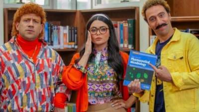 "بالصور"..أسماء جلال برافقة أحمد مكي ومحمد سلام من كواليس "الكبير أوي6"