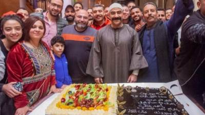 أبطال مسلسل الكبير اوي 6 يحتفلوا بانتهاء تصوير المسلسل