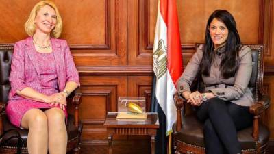 "المشاط" تلتقي كبيرة الاقتصاديين بالبنك الأوروبي لإعادة الإعمار والتنمية لبحث التعاون المشترك