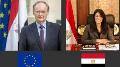 المشاط  تجتمع مع سفير الاتحاد الأوروبي في مصر لبحث التعاون المشترك 