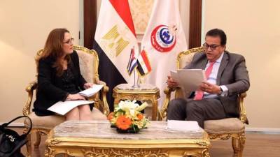 «عبد الغفار» يستقبل سفيرة دولة كوبا لبحث التعاون في القطاع الصحي