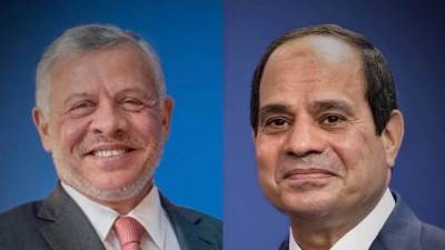 السيسي ونظيرة الأردني يبحثان التعاون وتعزيز العلاقات الثنائية
