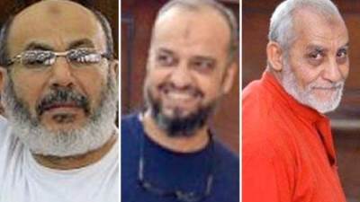 الحكم على بديع والبلتاجي وحجازي بالمؤبد في أحداث قسم شرطة برج العرب 