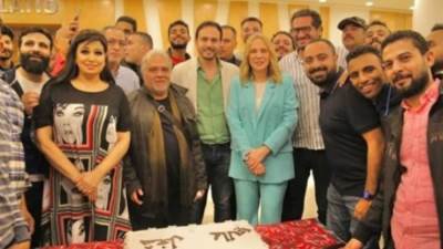 فريق عمل مسلسل "شغل عالي" يحتلفوا بأنتهاء تصوير الملسلسل 