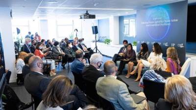 "المشاط" تُشارك في جلسة فورين بوليسي لتشجيع القطاع الخاص للمشاركة بالعمل المناخي