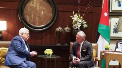 تفاصيل لقاء ملك الأردن والرئيس الفلسطيني بقصر الحسينية