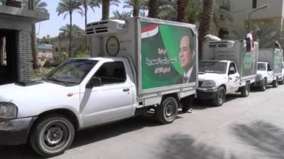 "الزراعة" تطلق قافلة من المنافذ المتنقلة الى الغربية بالسلع الغذائية ومستلزمات العيد