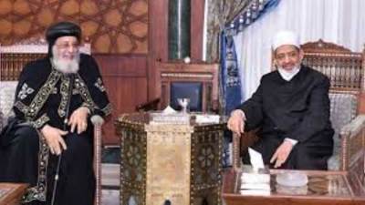 البابا تواضروس يهنئ الإمام الأكبر بعيد الفطر المبارك