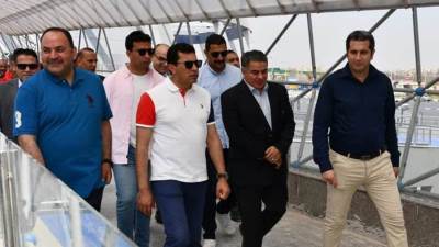 "أشرف صبحي" يتقفد فرع نادى النادى بشيراتون ويطالب بسرعة الانتهاء من اللمسات النهائية