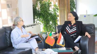 وزيره البيئة تستقبل عدد من السفراء والشركاء للمشاركة فى مؤتمر تغير المناخ