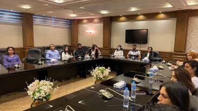 جلسة تدريبية للمشاركين في تنظيم اجتماعات الوكالة الدولية "الوادا"